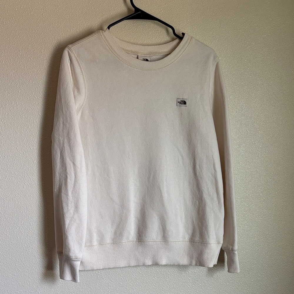 The North Face Off-White Crewneck Sweater